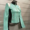 Veste simili cuir bicolore Femme