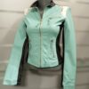 Veste simili cuir bicolore Femme