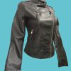 Veste-Perfecto simili cuir femme