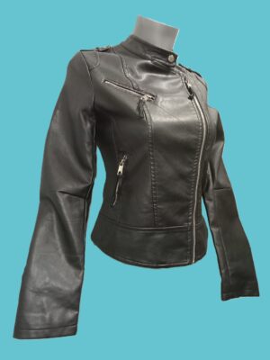 Veste-Perfecto simili cuir femme