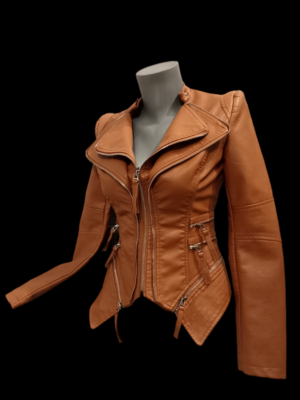 Veste-perfecto simili cuir femme