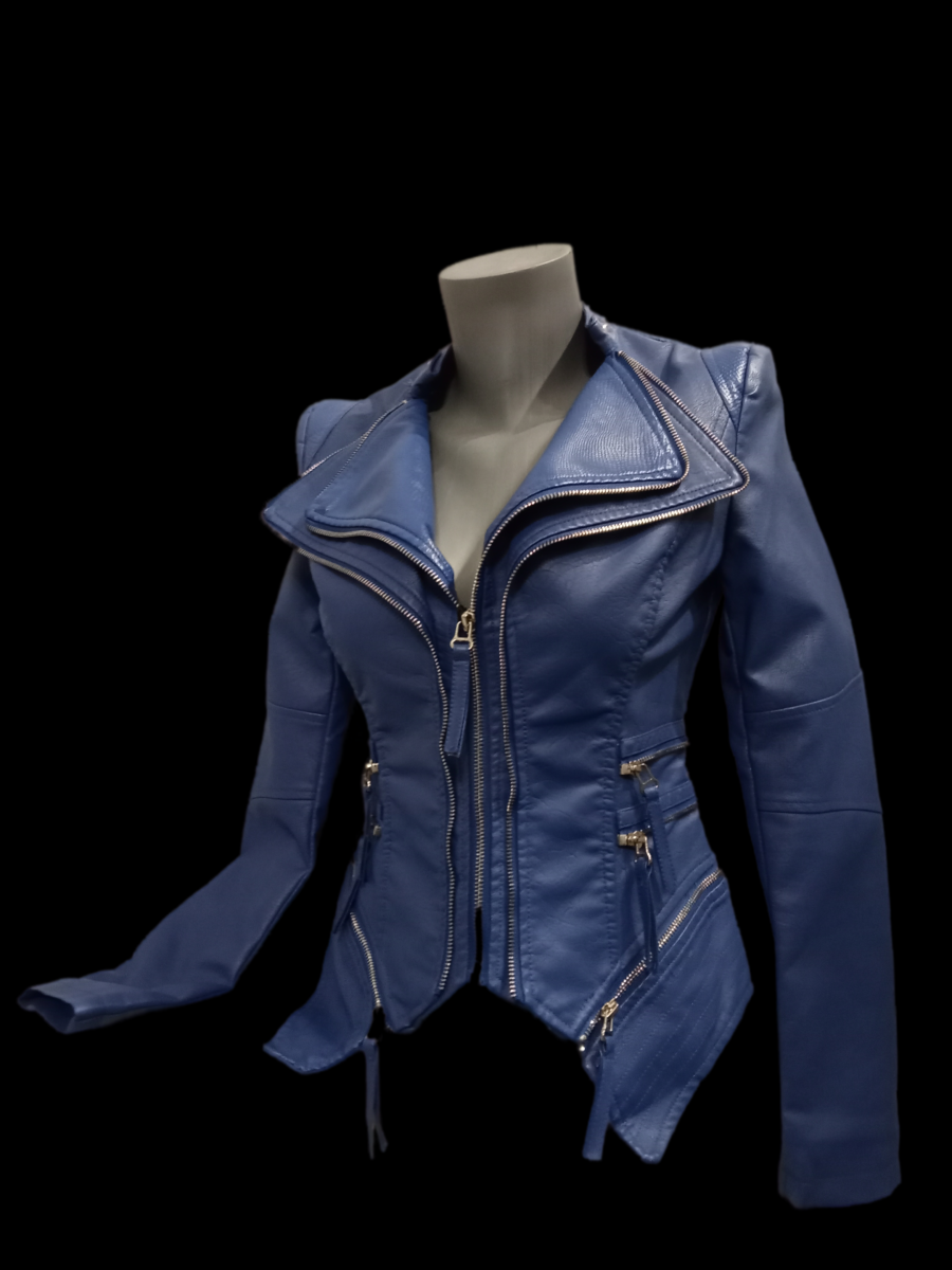 Veste-perfecto simili cuir femme