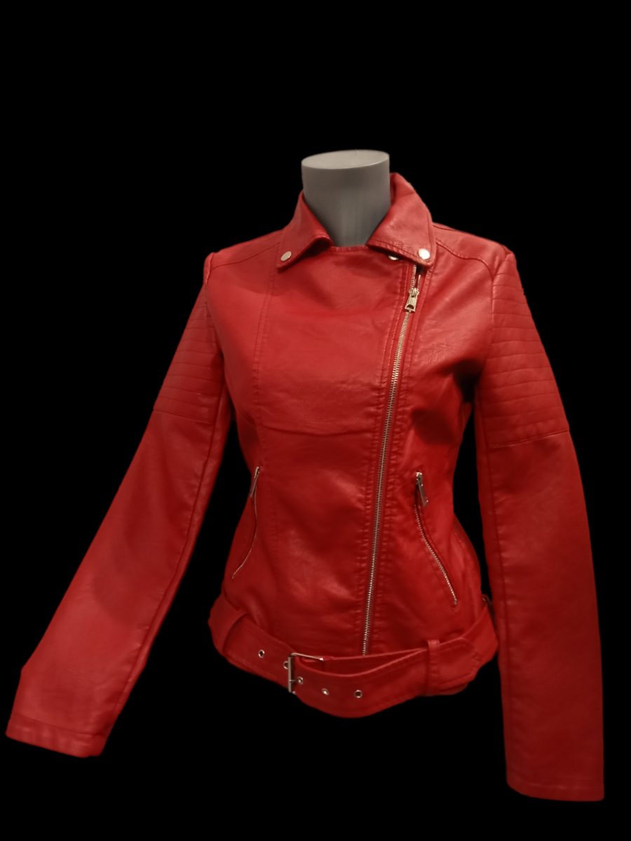 Veste-perfecto simili cuir femme