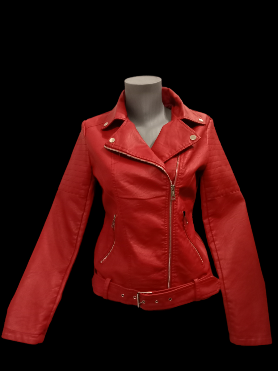 Veste-perfecto simili cuir femme