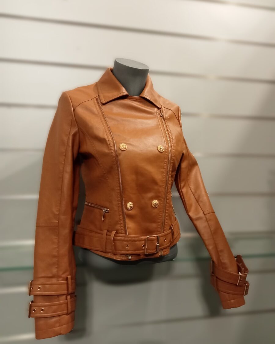 Veste-perfecto simili cuir femme