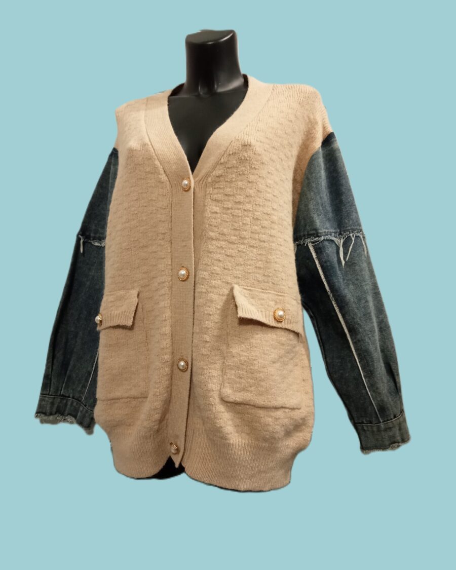 Gilet bi-matière Grande taille Femme