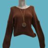 Pull Femme avec collier sautoir