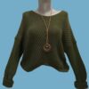 Pull Femme avec collier sautoir