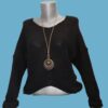 Pull Femme avec collier sautoir