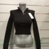 Pull Femme Crop Top col zippé