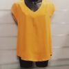 T-shirt femme, grande taille, sans manches, noeud au dos