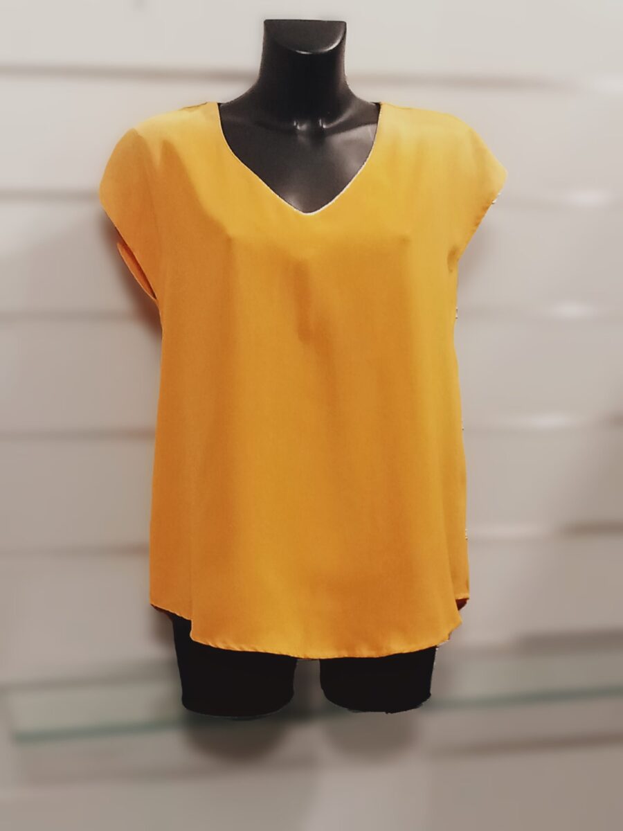 T-shirt femme, grande taille, sans manches, noeud au dos