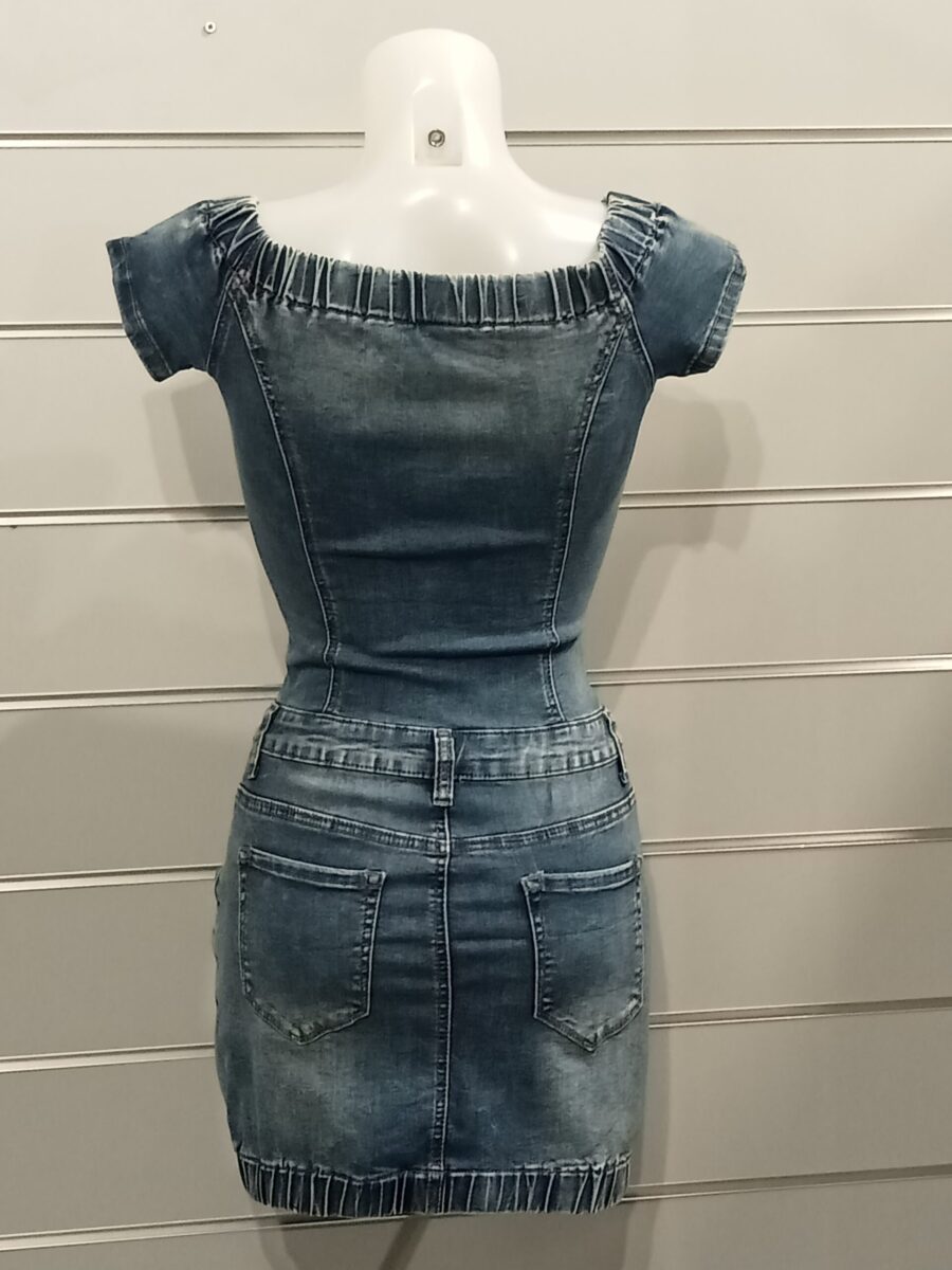 Robe en jean Original Denim, zippée, large col