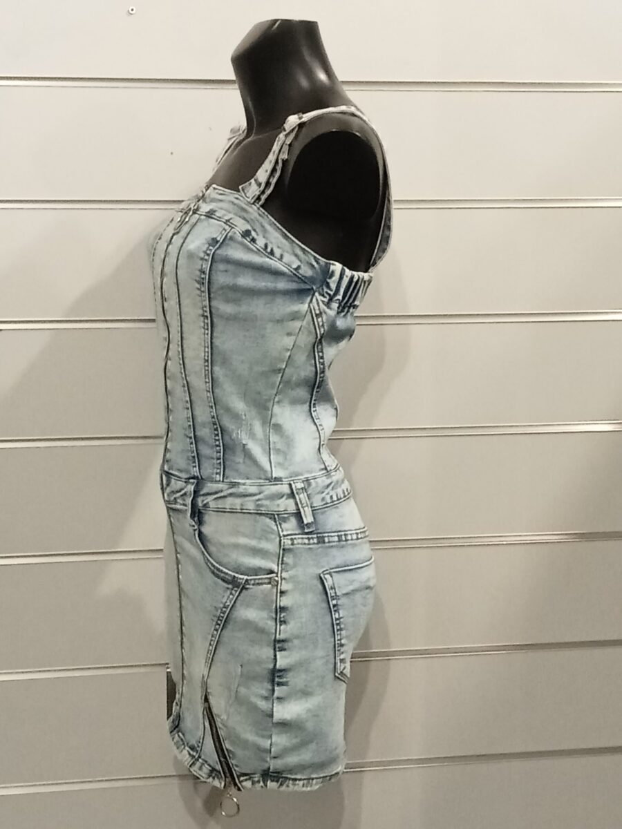 Robe en jean Original Denim, multi-zips, sans manches