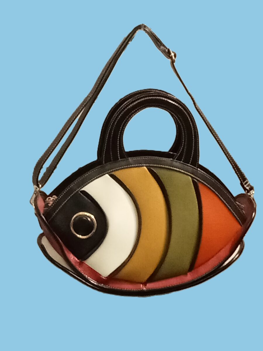 Sac à main Femme, simili cuir, forme poisson