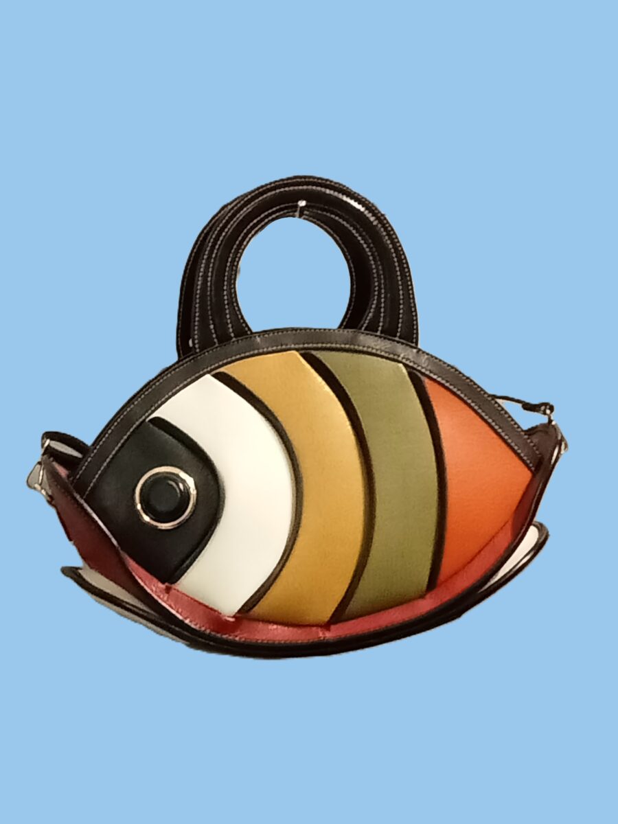 Sac à main Femme, simili cuir, forme poisson