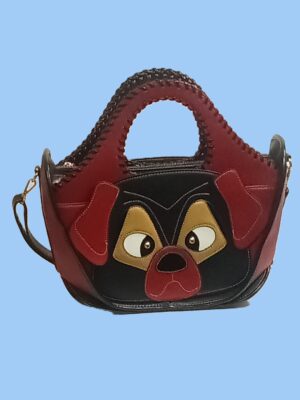 Sac à main Femme, Systyle, simili cuir, forme Chien, rouge