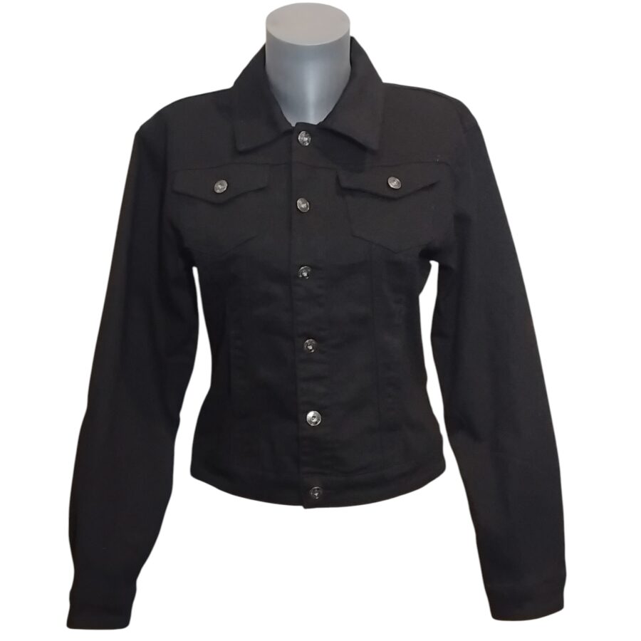 Veste Femme, veste en Jean, poches poitrine et poches latérales – Image 3
