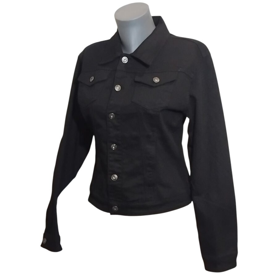 Veste Femme, veste en Jean, poches poitrine et poches latérales – Image 4