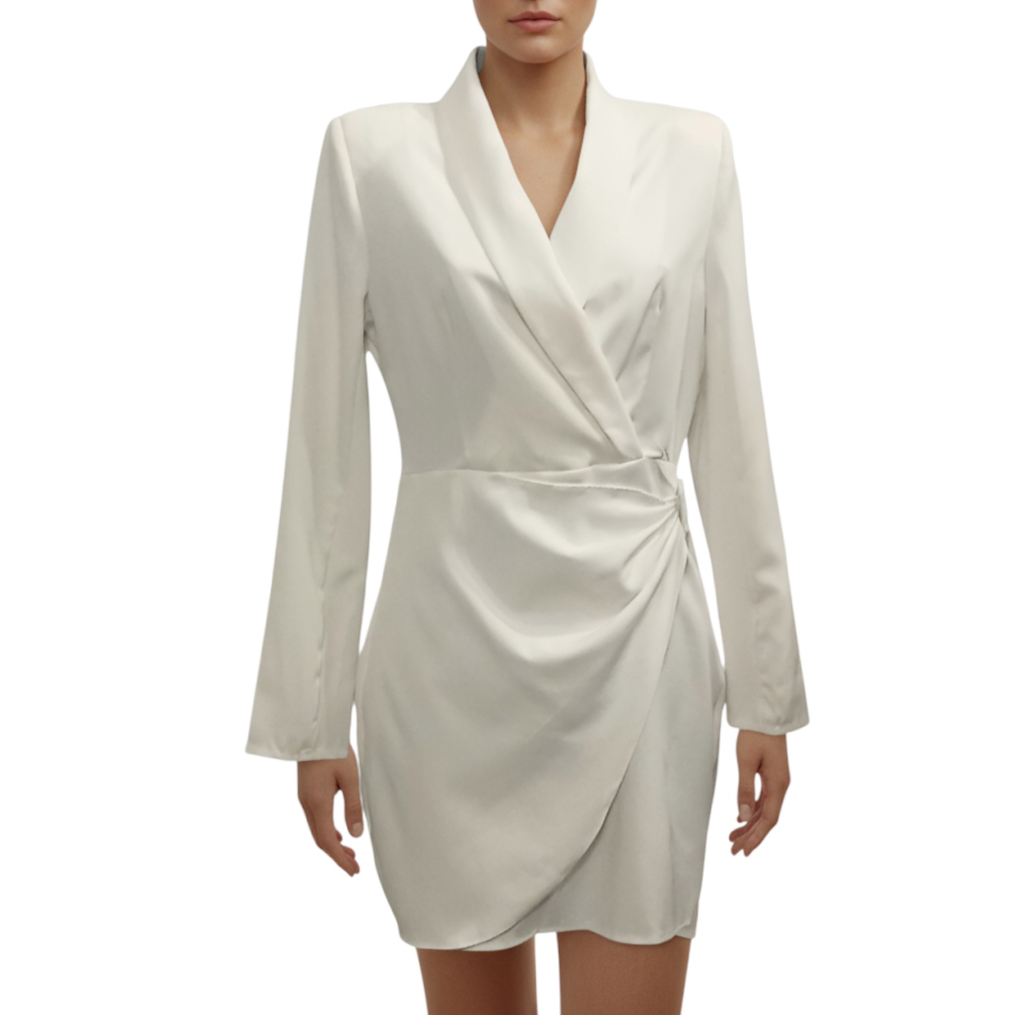 Robe de soirée, robe blazer, chic et élégante, col croisé, Marque KILKY