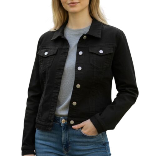 Veste Femme, veste en Jean, poches poitrine et poches latérales