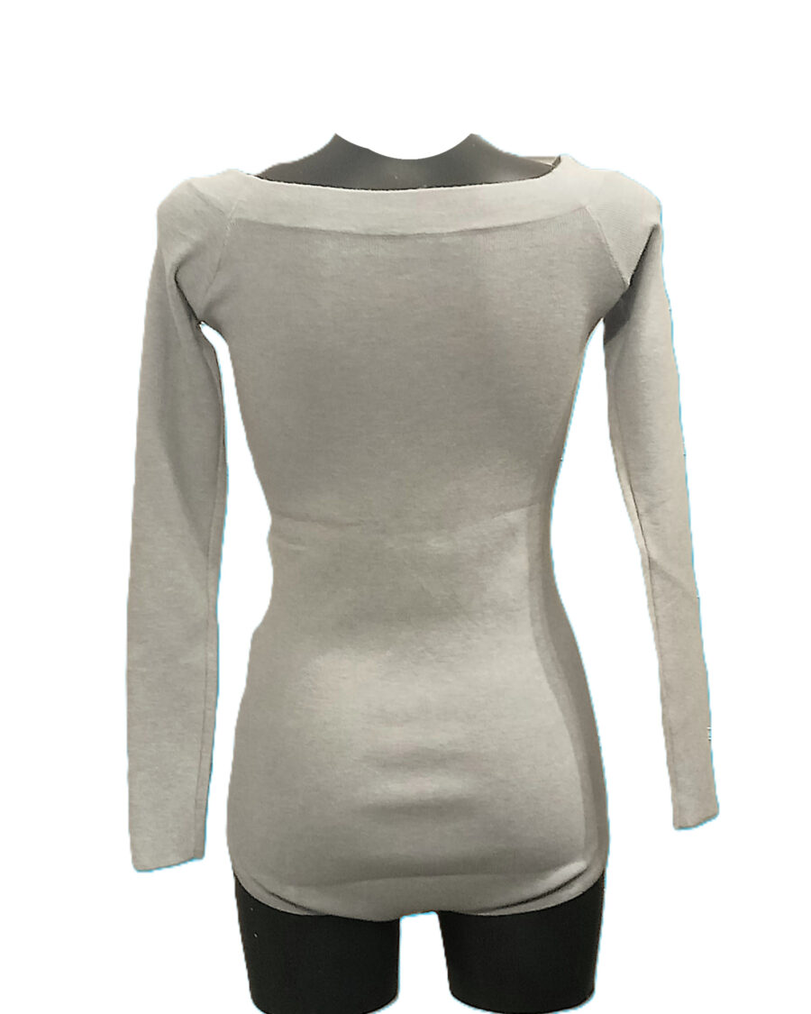 Body Pull Femme, Pull Femme manches longues, Pull avec collier bijou incrusté au col