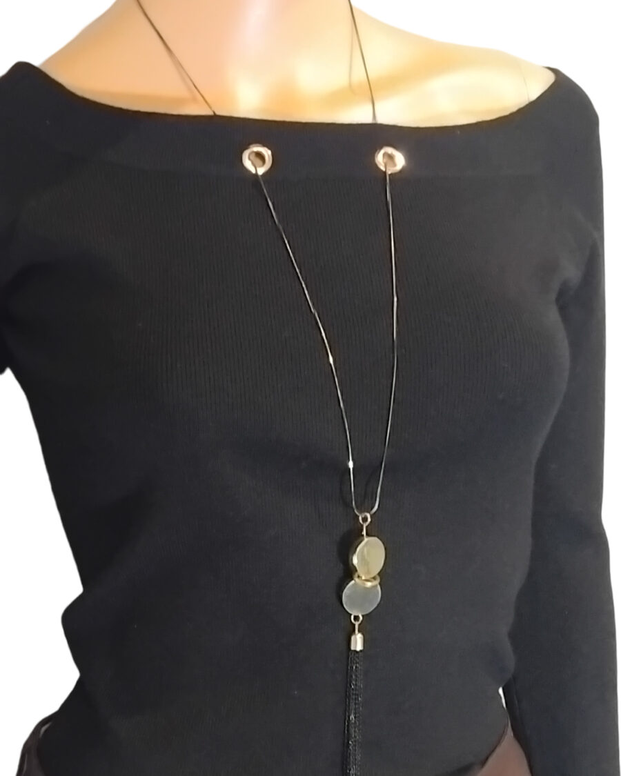 Body Pull Femme, Pull Femme manches longues, Pull avec collier bijou incrusté au col
