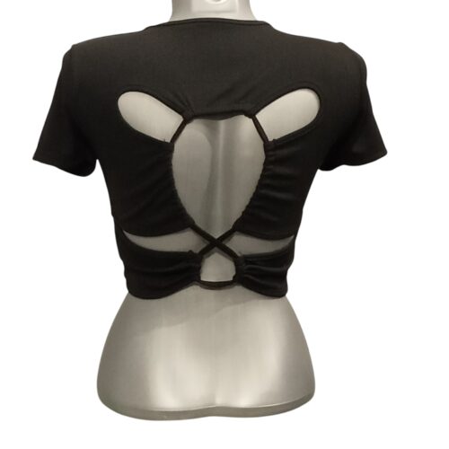Crop top moulant, dos nu lapin rabbit bunny, poitrine rembourrée