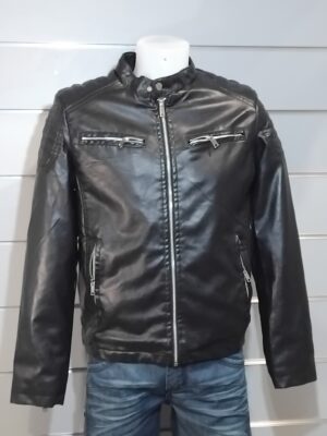 Veste Homme, Blouson homme, simili cuir, poches zippées