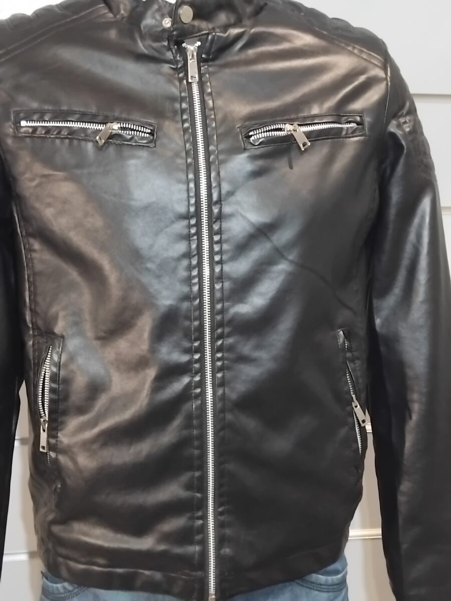 Veste Homme, Blouson homme, simili cuir, poches zippées