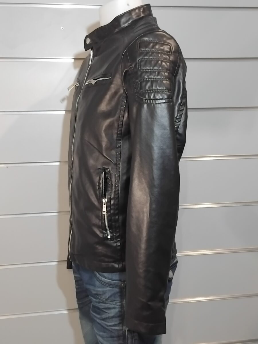 Veste Homme, Blouson homme, simili cuir, poches zippées