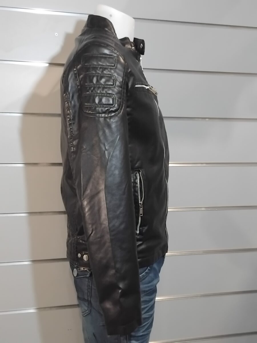 Veste Homme, Blouson homme, simili cuir, poches zippées