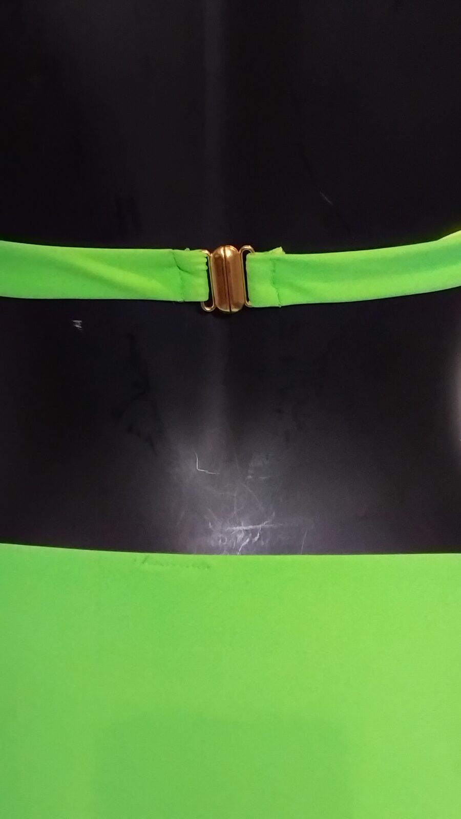 Maillot de bain Femme, bikini 2 pièces, bijou poitrine, logo étoile de mer, vert