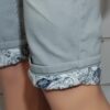 Bermuda Homme, short jean stretch, ourlets imprimés, JAYLVIS