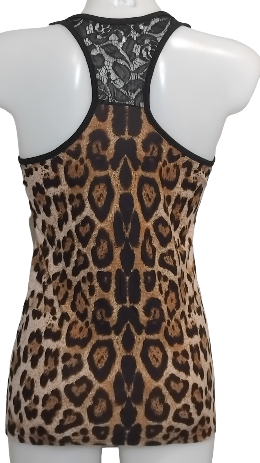 Dédardeur femme, top sans manches imprimé léopard, col zippé, marron et beige