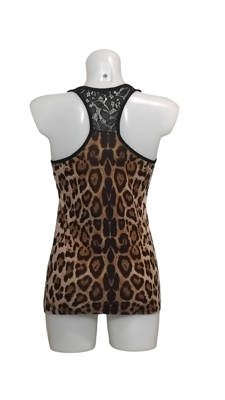 Dédardeur femme, top sans manches imprimé léopard, col zippé, marron et beige