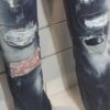 Pantalon Homme, Jean déchiré, destroy, à empiècement, fermeture à zip