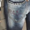 Pantalon Homme, Jean déchiré, destroy, à empiècement, fermeture à zip