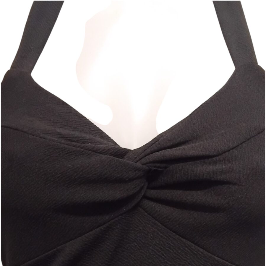 Robe de soirée, robe moulante, dos nu, sans manches, noir, tail M