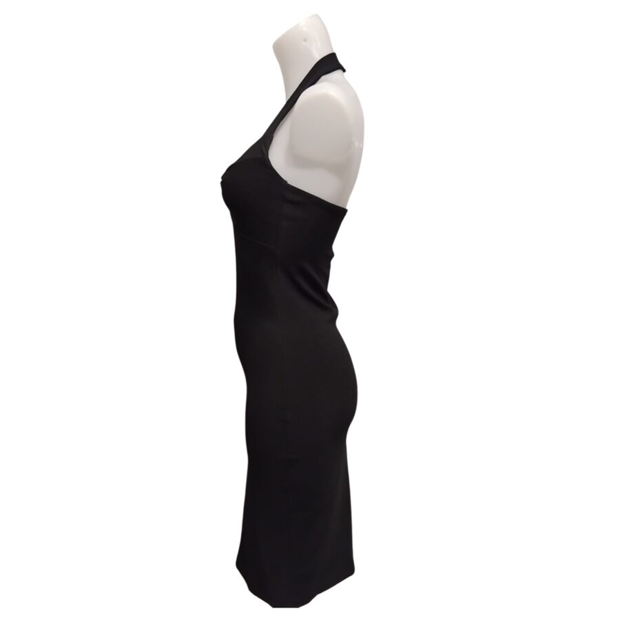Robe de soirée, robe moulante, dos nu, sans manches, noir, tail M