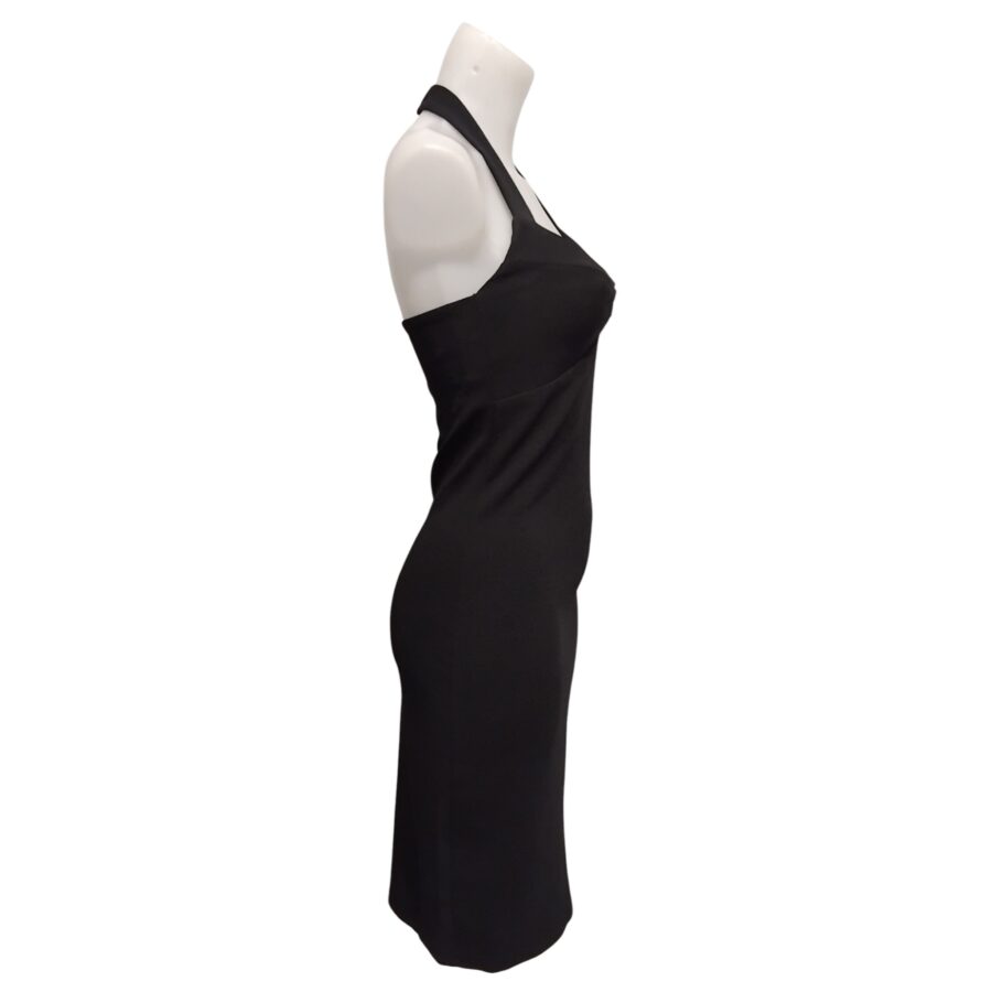 Robe de soirée, robe moulante, dos nu, sans manches, noir, tail M